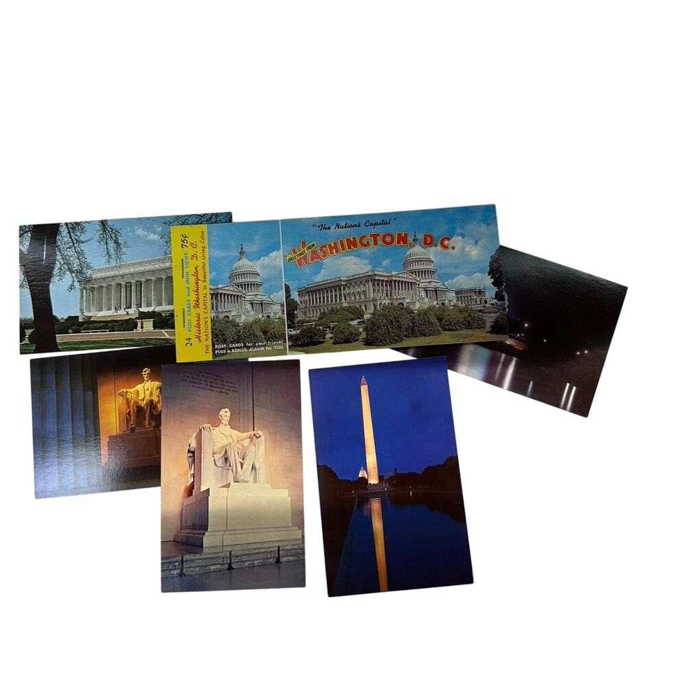 Vintage 1970s Washington DC post cards 17 lot